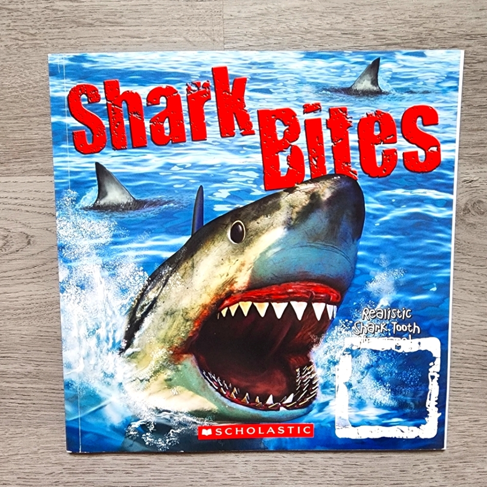 Shark Bites Children's Illustrated Nonfiction Paperback Book Scholastic
